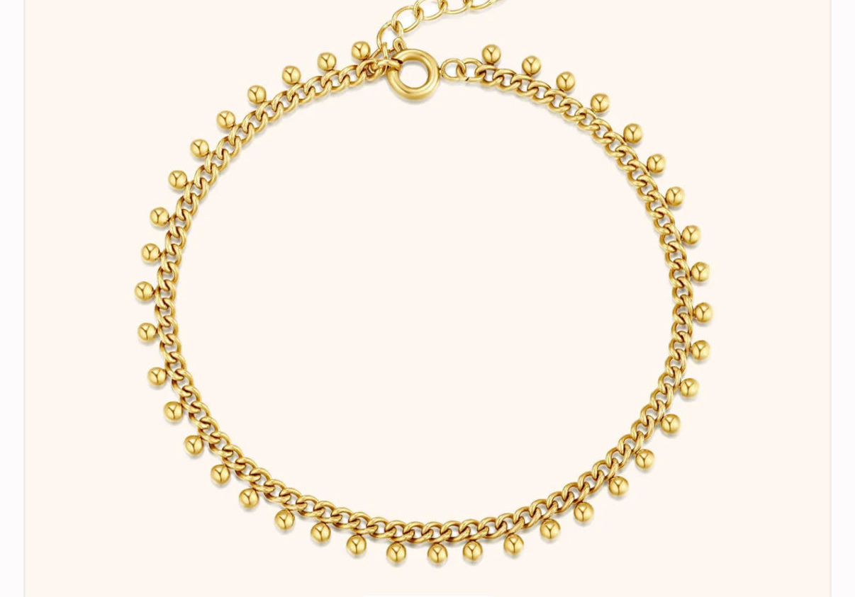 Gold plated ghungroo anklets (pair)