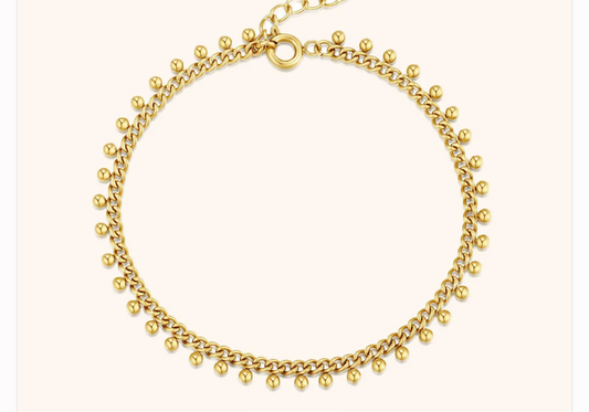 Gold plated ghungroo anklets