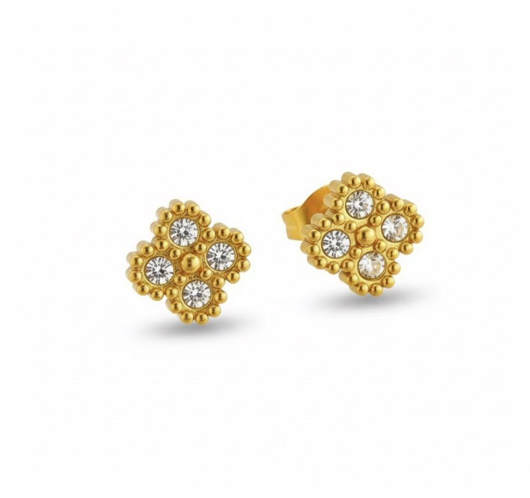 Real gold Clover set