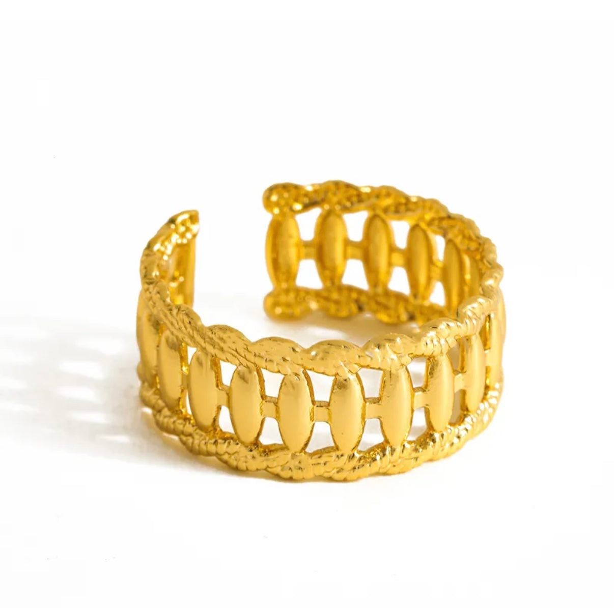 18k gold plated ring