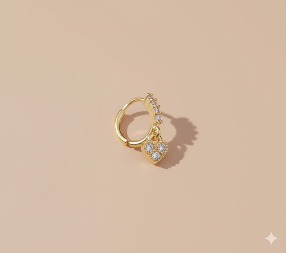 18k Gold plated Dangle nose ring