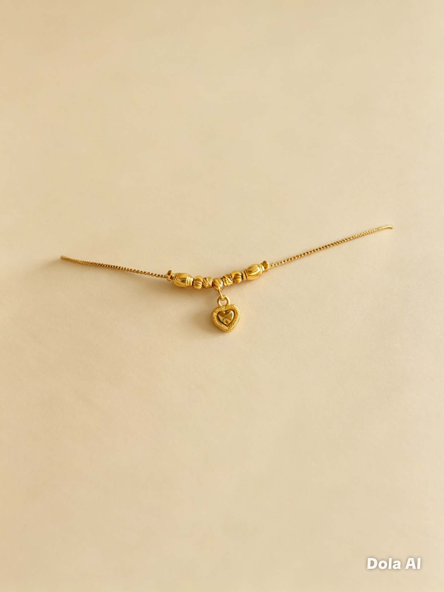 Gold plated anklet