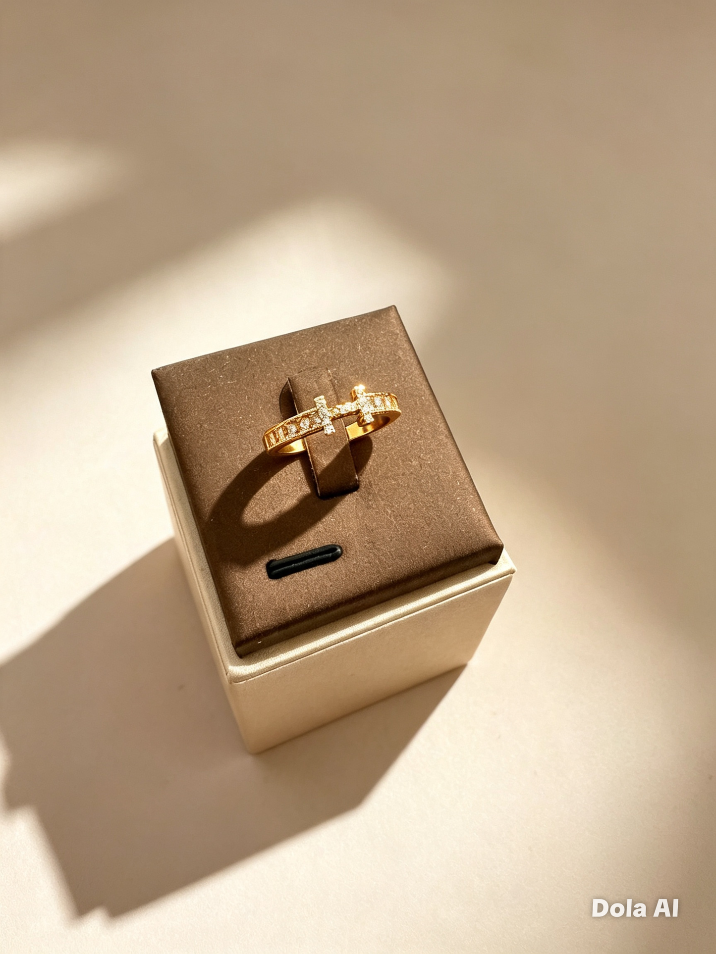 H ring gold plated