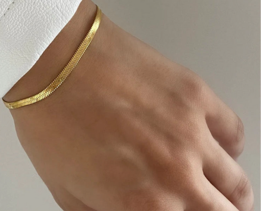 18k Gold plated Snake Bracelet