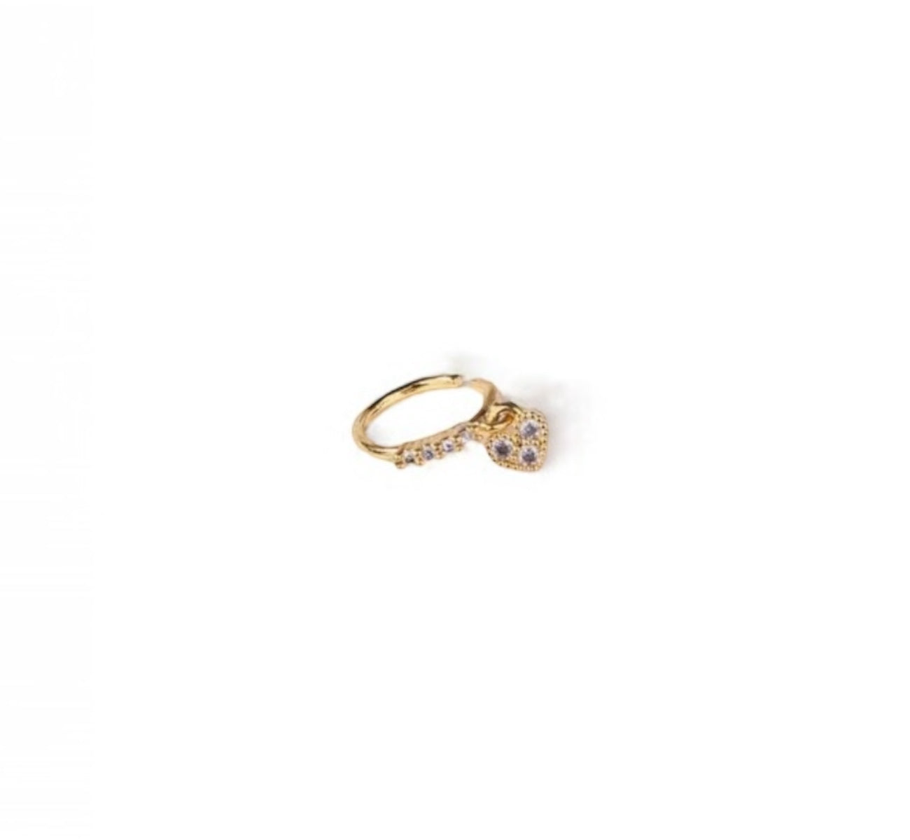 18k Gold plated Dangle nose ring