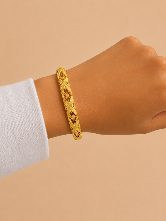 22k gold plated bangle