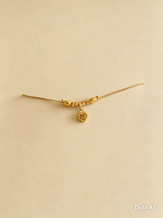 Gold plated anklet
