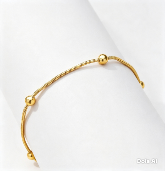 Gold anklet
